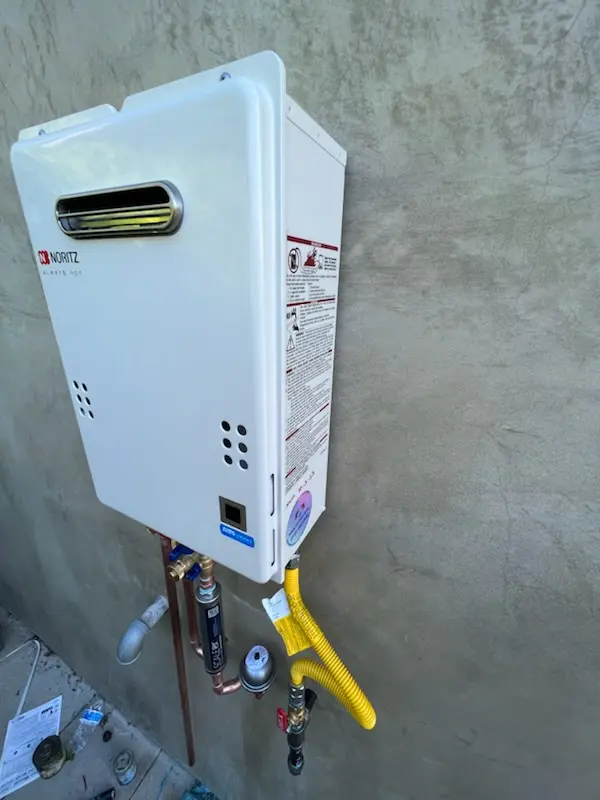 Tankless water heater installation for Culver-West homes